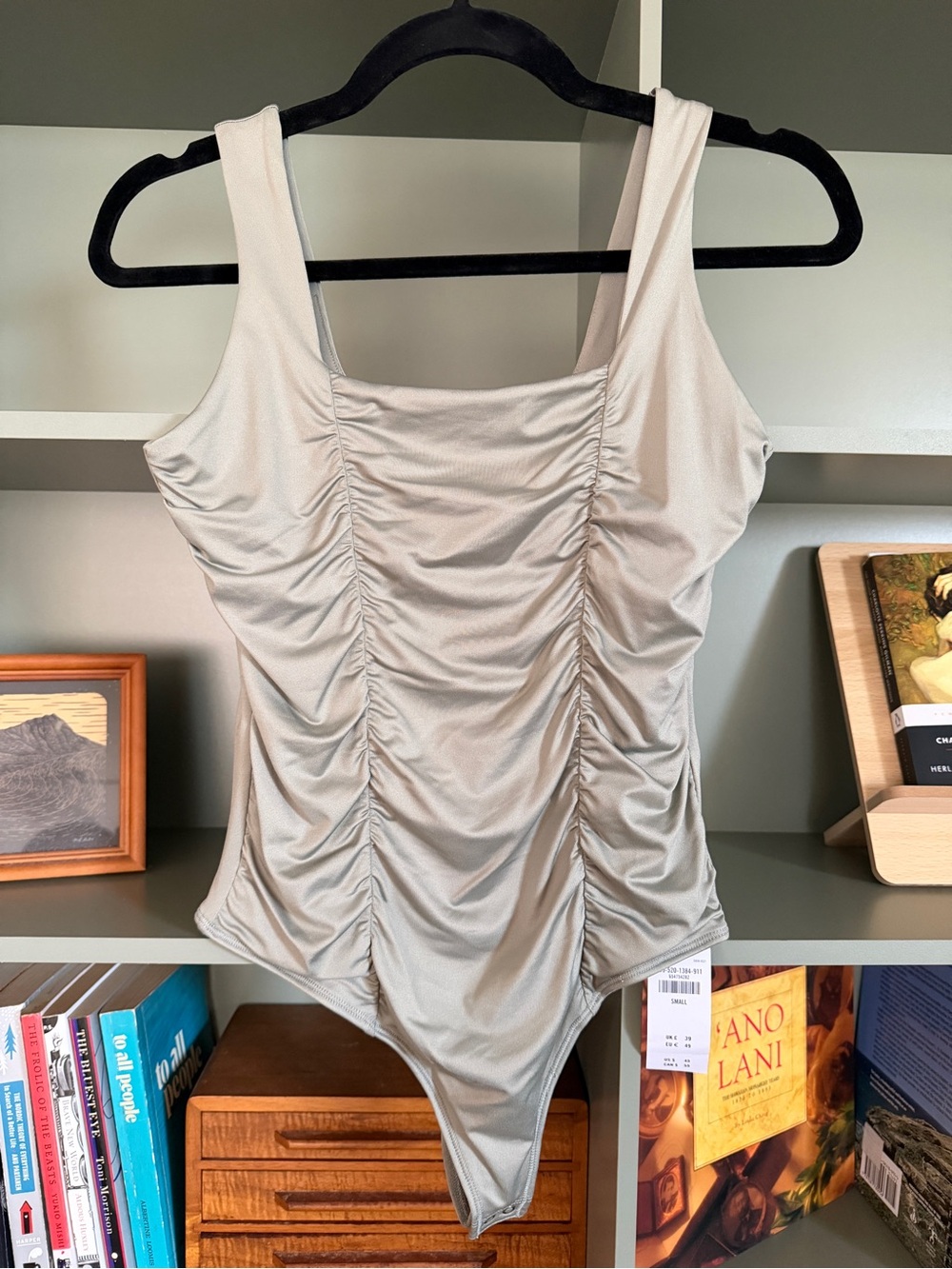 NWT Abercrombie & Fitch Ruched Sleeveless One-Piece Bodysuit